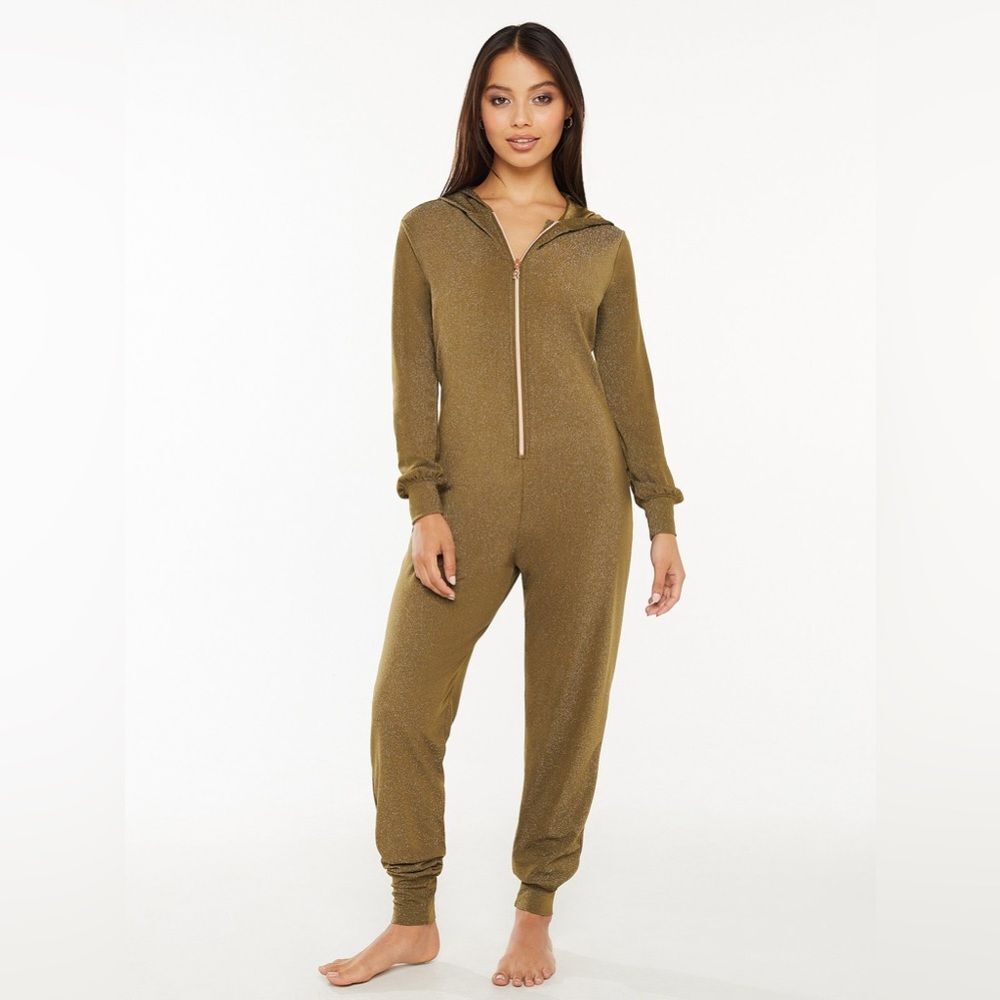 Savage X Fenty Women's hooded one piece Bodysuit size XS